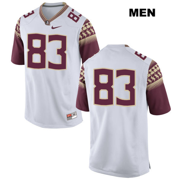 Men's NCAA Nike Florida State Seminoles #83 Bryan LaCivita College No Name White Stitched Authentic Football Jersey ORQ5369EZ